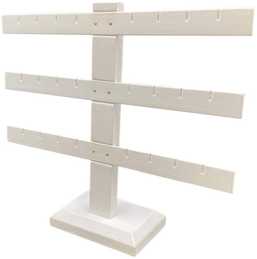 12 Pair Cloud White Earring Bar Display Rack - For Sales / Merchandising / Home Jewelry - N'icePackaging