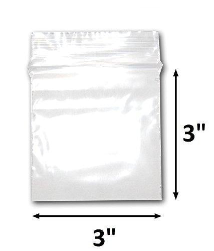 Re-Sealable 2-mil OPP Zipper Lock Packaging & Storage Bags for Merchandise/Handmade Jewelry/Cards/Coins/Crafts/Foods/Candles High Clarity