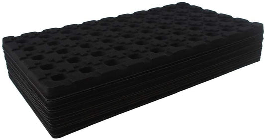 N'icePackaging - 50 Earring Slot Flocked Storage Tray Inserts - For Merchandise Jewelry & Organization