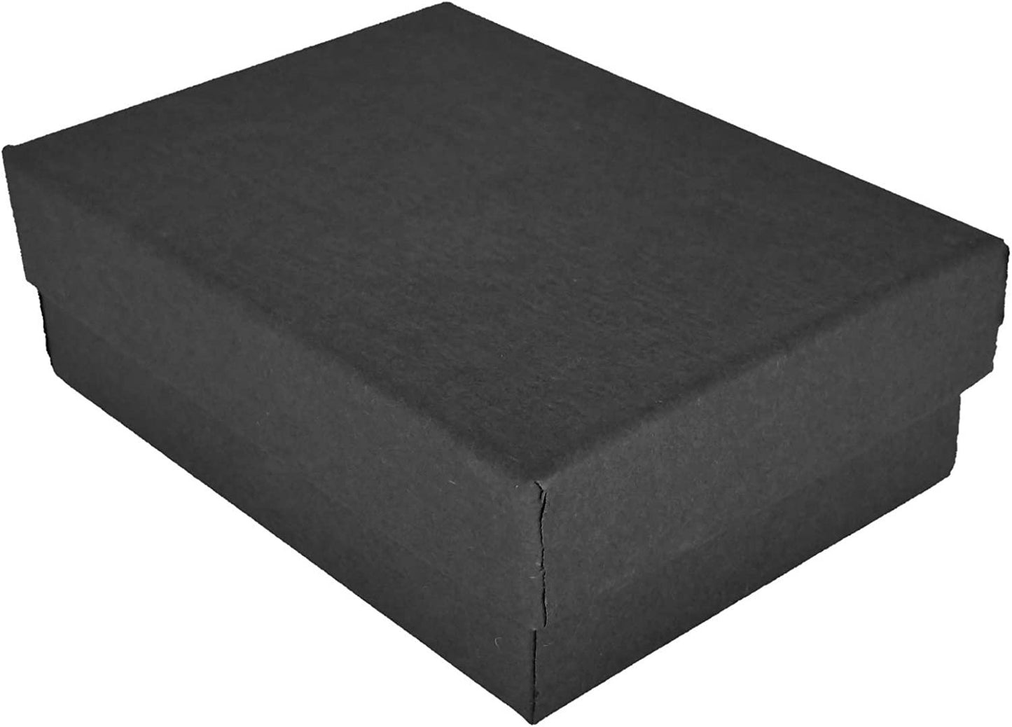 N'icePackaging – USA-Made Matte Black Cotton Filled Gift Boxes - for Pendants/Necklaces/Large Earrings - 5 3/8" x 3 7/8" x 1"