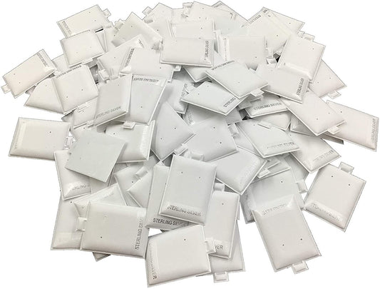 200 Qty Vinyl Puff Pad Earring Cards, Puff Cards for Earrings.