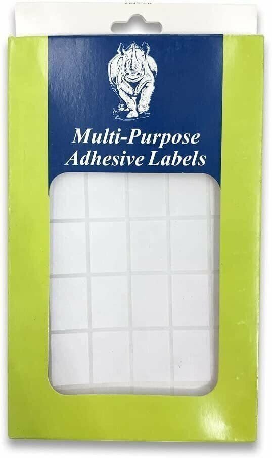 1020 All Purpose Self Adhesive Plain Rectangular White Labels - Easy Use -...