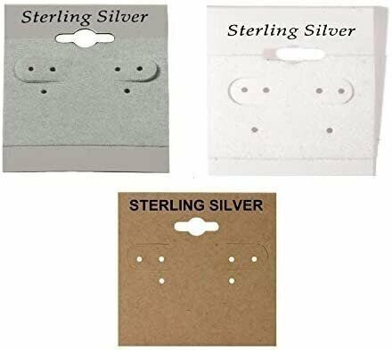 N'icePackaging - 200 Qty Sterling Silver Imprinted in Black Print Grey 1 1/2"...