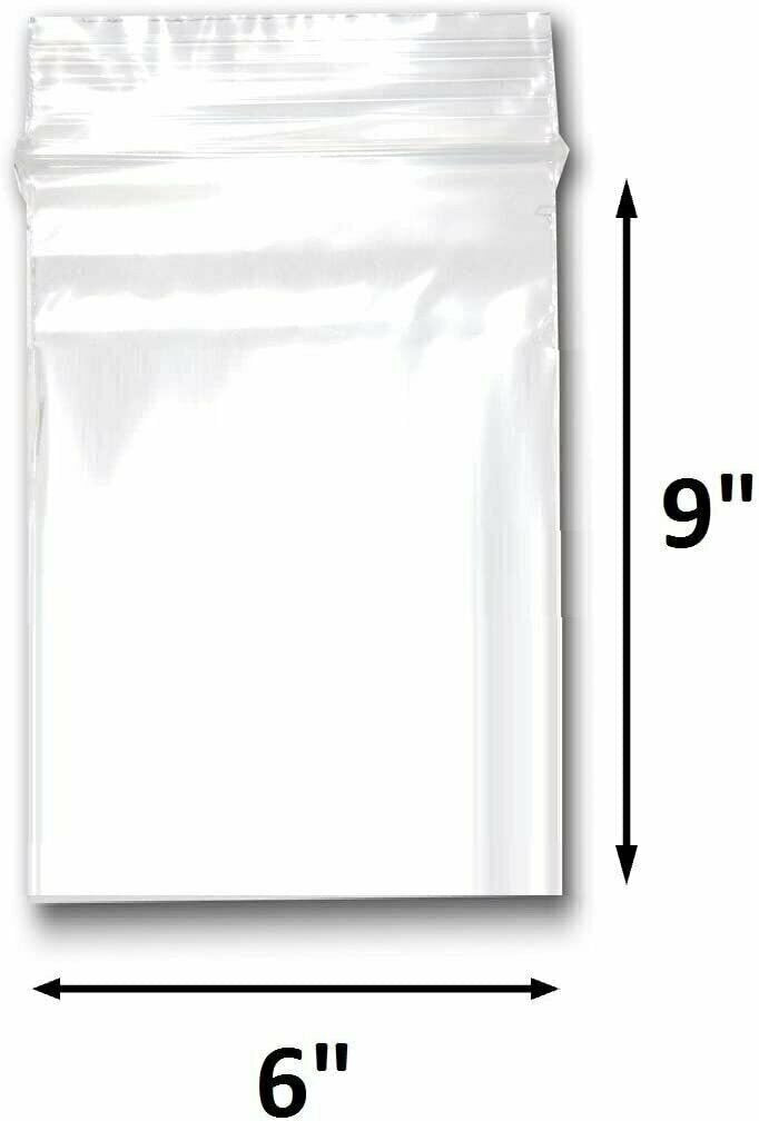 200 Bags of 2 Mil Clear Plastic Reclosable Zip Poly Bags with Resealable Lock...