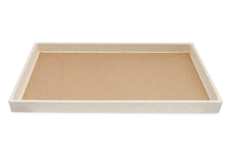 1 1/2" Deluxe Linen Standard Utility Trays - 14 3/4" x 8 1/4"